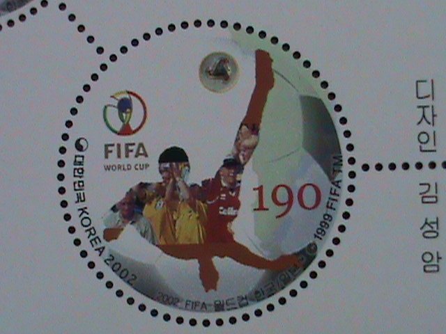 KOREA-2002-SC#2082 WORLD CUP SOCCER CHAMPIONSHIPS-JAPAN & KOREA MNH SHEET VF