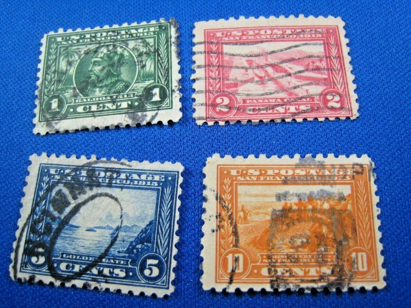 UNITED STATES,  1914-1915   SCOTT #401-404  -  Used