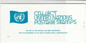 United Nations Mint Never Hinged Flags Stamps Booklet ref R 18466