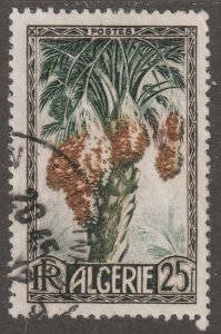 Algeria, stamp, Scott#230,  used, hinged, 25f,