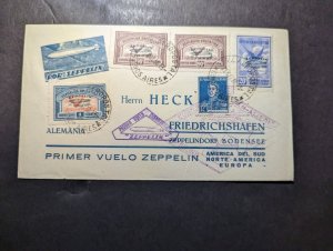 1930 Argentina Airmail LZ 127 Graf Zeppelin First Flight Cover FFC to Germany