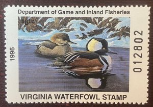 US Stamps - SC# RW VA 9 - Duck Stamp - Unused - CV $12.00