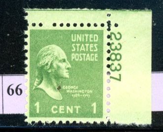 PKStamps - USA - 804 - MNH - Plate Number Single #29-066