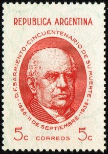 Argentina #455  MNH - 5c Domingo Sarmiento (1938)