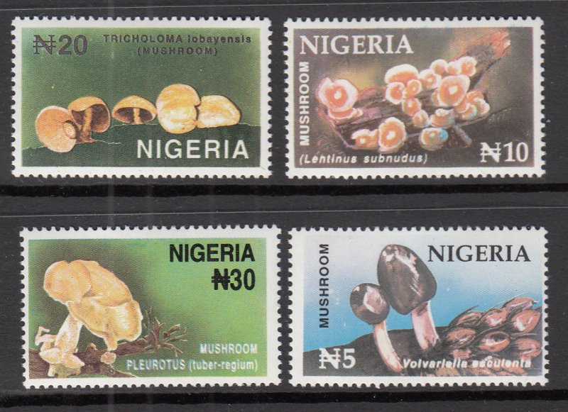 Nigeria 676-679 Mushrooms MNH VF