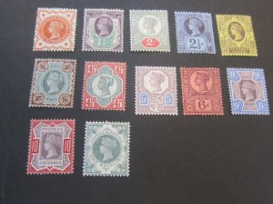 United Kingdom 1887 Sc 111-122 Queen set MH Scarce