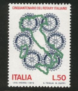 Italy Scott 1134 MNH** 1973 Rotary International stamp
