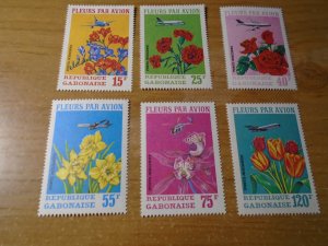 Gabon  # C109-11  MNH   Flowers