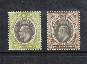 Southern Nigeria 1903 KEVII Sc 14,17 MH