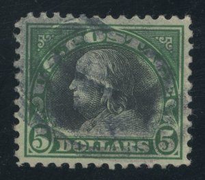 USA 524 - 5 Dollar Franklin - VF Used Cat $35.00