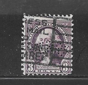 #720 Used Single Perfin