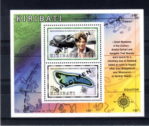 Kiribati 1999 Towards the Millennium PT 2,  Amelia Earhart O/Printed SPECIMEN