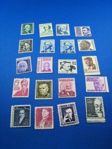 UNITED STATES  -  SCOTT # 1278-1295 -  MNH COMPLETE SET PROM. AMERICANS  (us111)