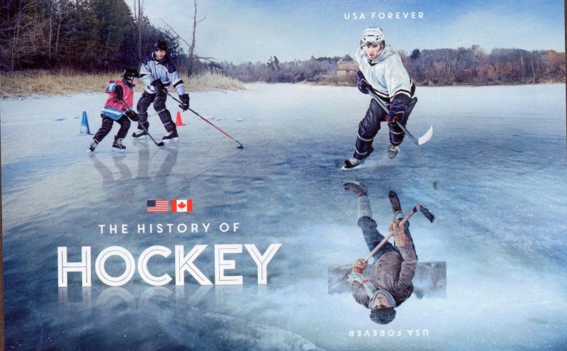 2017 USA  History of Hockey (Souvenir Sheet of 2)  MNH - Scott #5252a-53