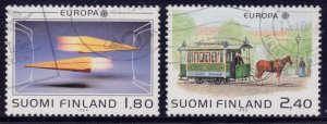 Finland, 1988, EUROPA - Transportation, sc#771-72, used