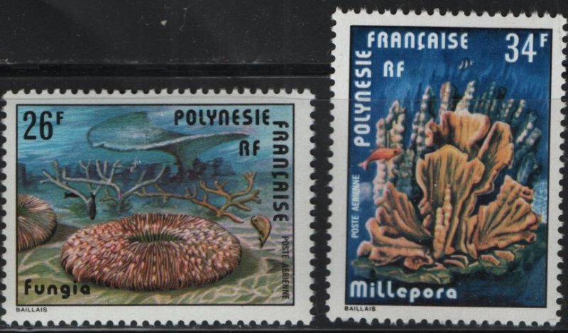 FRENCH POLYNESIA C162-3 MNH F/VF SET OF 2