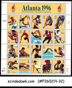 UNITED STATES USA 1996 CENTENNIAL OLYMPIC GAMES ATLANTA SCOTT#3068 MIN/SHT MNH