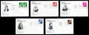# 889 to 893 First Day Covers Unaddressed with Artcraft cachet dated 1940