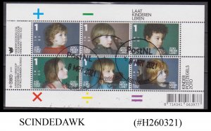 NETHERLAND - 2010 CHILD AT MATHEMATIC LESSON / CHILDREN STAMPS MIN/SHT CTO