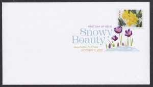 US 5735 Snowy Beauty Daffodil DCP FDC 2022