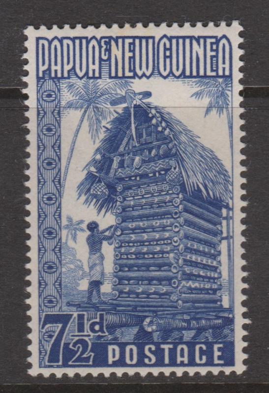 Papua New Guinea 1952 7 1/2d Yam House Sc#129 Mint