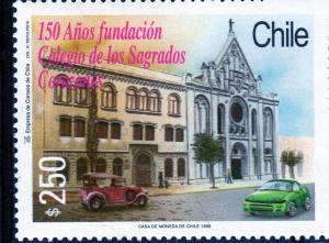 Chile 1999 Cars/Sacred Heart College Ann. Set(1) MNH Sc#1280