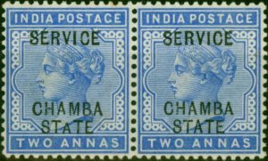 Chamba 1887 2a Ultramarine SG05 Fine VLMM