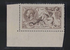 Great Britain Sc #173 (1915) 2/6sh light brown Seahorse Worn Plate VFNH (SG 407)