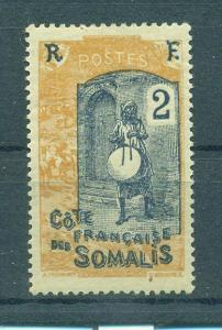 French Colony Somali Coast sc# 81 (2) mh cat value $.25