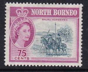 Album Treasures North Borneo Scott # 291 75c Elizabeth Horseman Mint NG