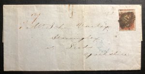 1850 England  Letter Cover To Leeds Yorkshire