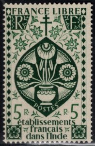 FRENCH INDIA  Scott 156 MNH** 1942 stamp