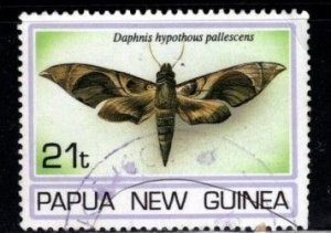 Papua New Guinea - #846 Moths - Used