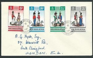 ST HELENA 1969 Uniforms set on FDC - JAMESTOWN cds.........................44123