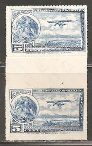 Mexico SC C20 Mint Never Hinged. Gutter pairs