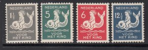 Netherlands #B37-40 Mint NH