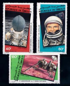 [64200] Djibouti 1982 Space Travel Weltraum Luna 9 John Glenn  Airmail MNH