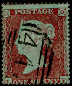 SG17, 1d red-brown PLATE 174, SC16 DIE I, USED. Cat £40.