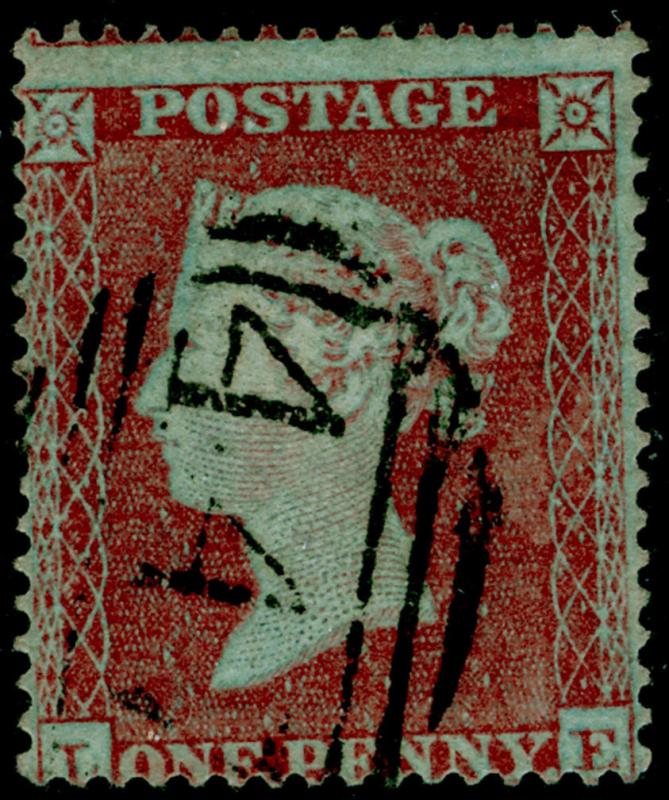 SG17, 1d red-brown PLATE 174, SC16 DIE I, USED. Cat £40.