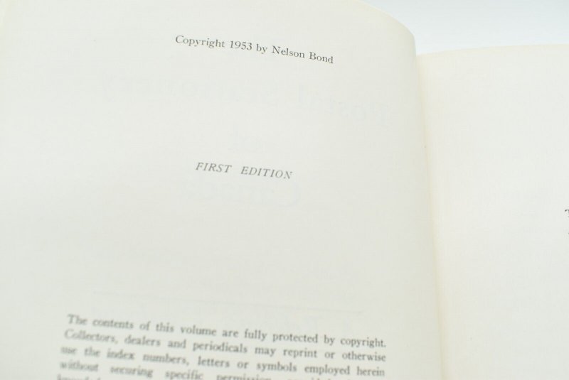 Bond - THE POSTAL STATIONERY OF CANADA, Philatelic Reference, 1953, 1st Edition