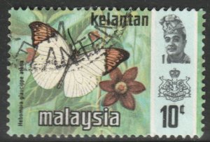 Malaya Kelantan Scott 102 - SG116, 1971 Butterflies 10c used