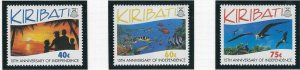 Kiribati 631-33 MNH 1994 Anniversary of Independence (ak4072)