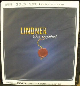 15542   CANADA   -   LINDNER ALBUM SUPPLEMENT 2013         SRP$ 92.00