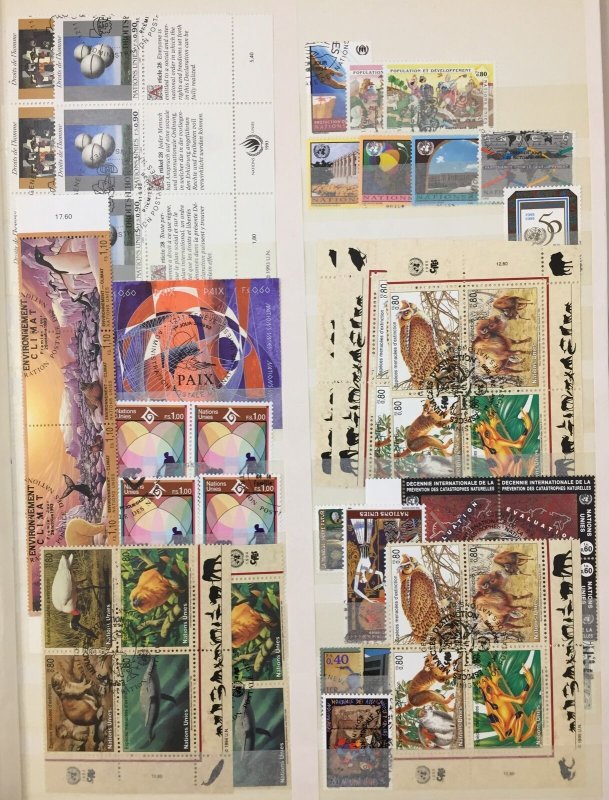 United Nations UN Wildlife Art Used+Blocks (Apx 300 Stamps) ZK1243