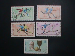 Hungary Stamp:1966- SC#1772//9  World Cup Soccer CTO Stamp set- Rare-