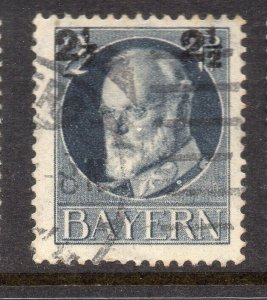 Bavaria Bayern 1916-19 Early Issue Fine Used 2.5pf. Surcharged NW-14969