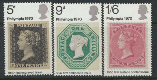 GB QE II Mint Never Hinged  SG 835 - 837 set