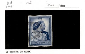 Great Britain, Postage Stamp, #268 Used, 1948 King George (AC)