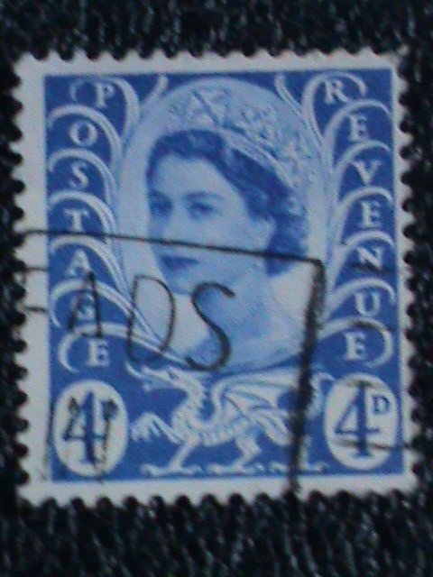 ​Wales & Monmouth Stamp:1958-69- SC#7-11 very old used Stamps