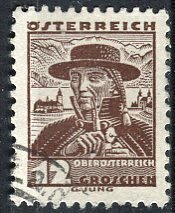 Austria; 1934: Sc. # 360: Used Single Stamp +